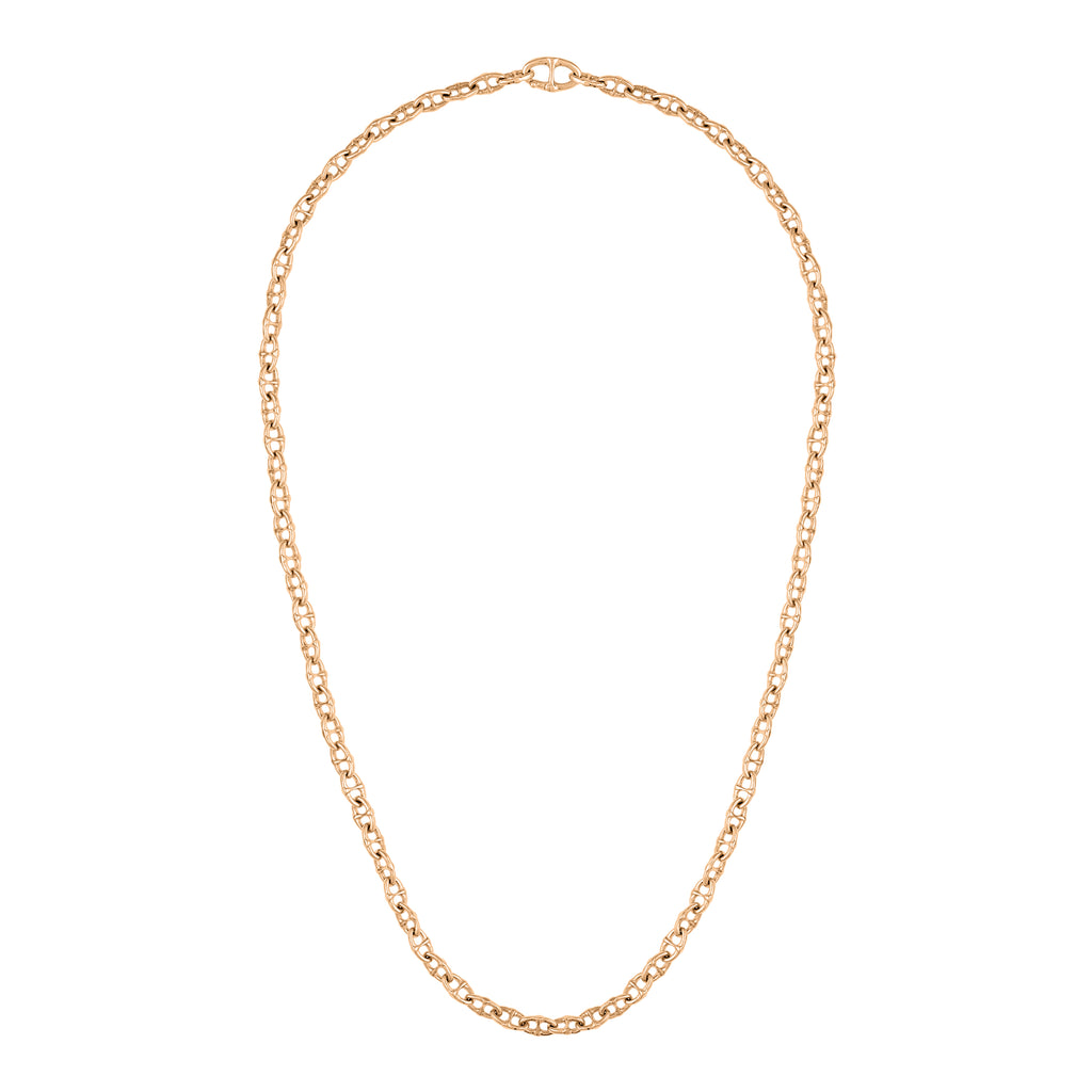 Small Mariner Link 18k Rose Gold 22" Necklace