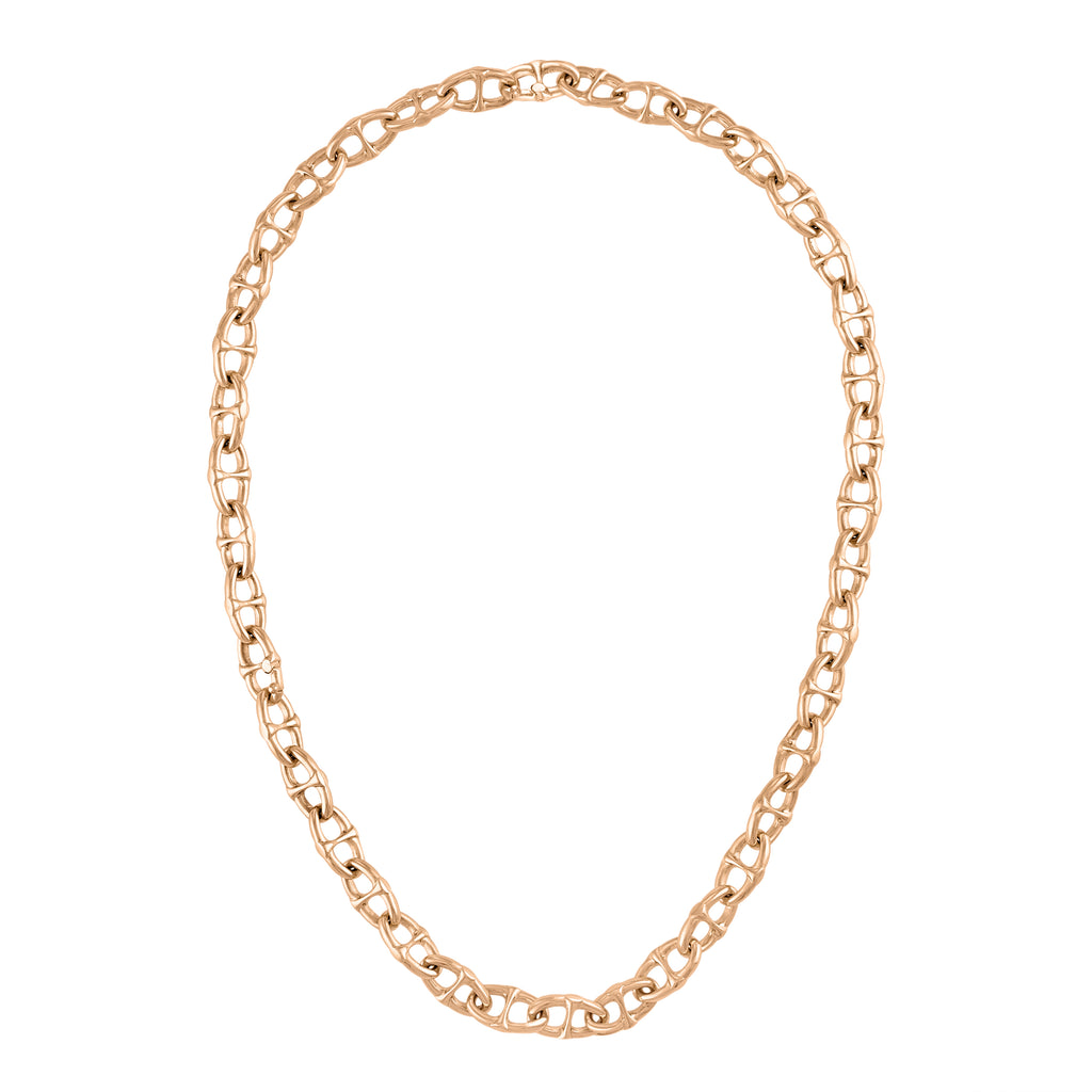 Larger Mariner Link 18k Rose Gold 16" Necklace