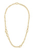 Mixed Mariner Link Two 18k Yellow Gold 18' Necklace